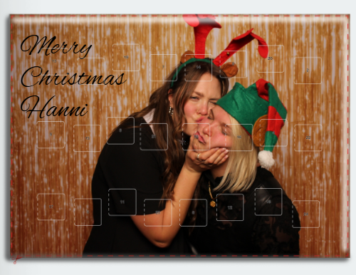 Foto Adventskalender Großformat im Querformat (Customized)