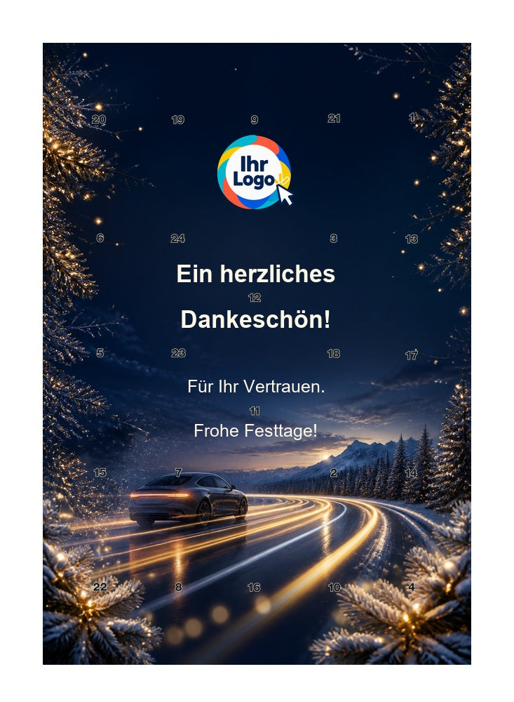Firmen-Adventskalender – Automobil 01 – Lindt Hochformat