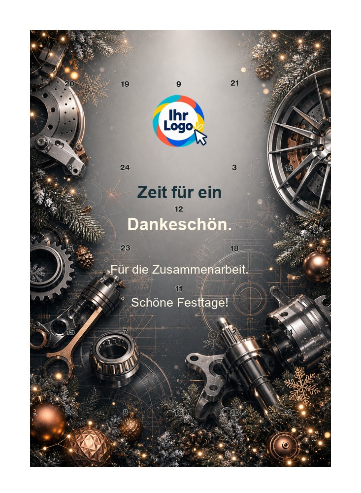 Firmen-Adventskalender – Automobil 03 – Lindt Hochformat