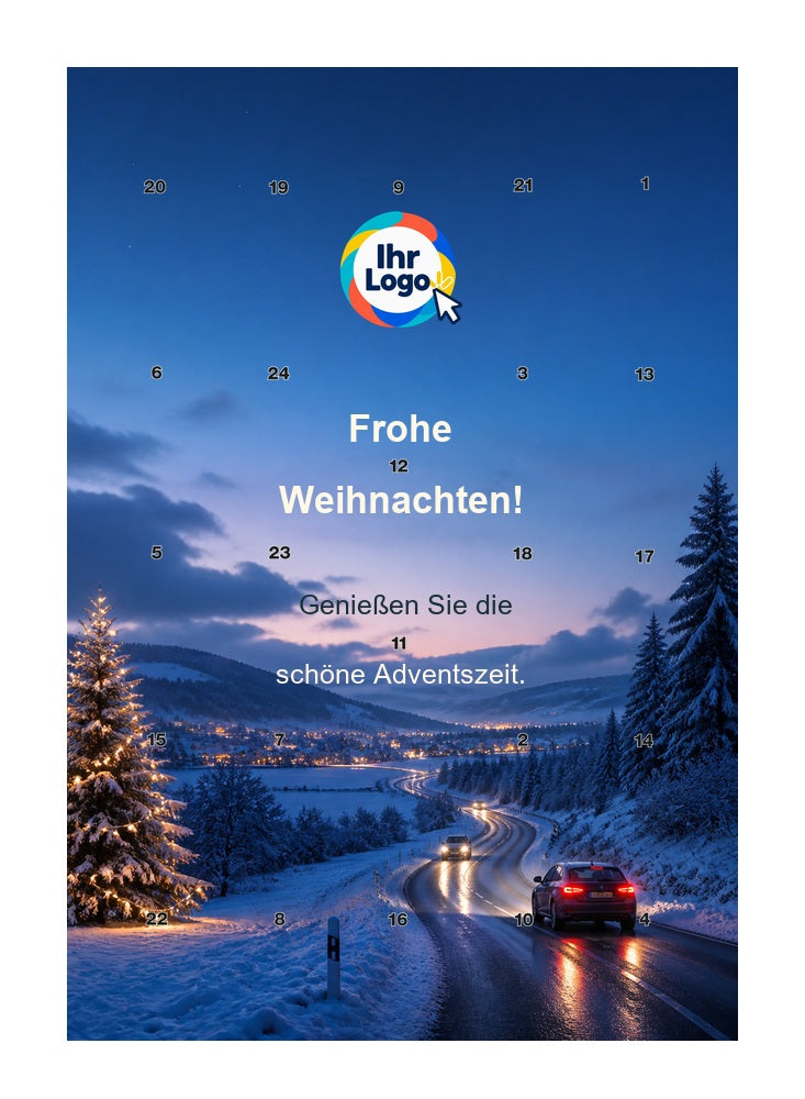 Firmen-Adventskalender – Automobil 04 – Lindt Hochformat