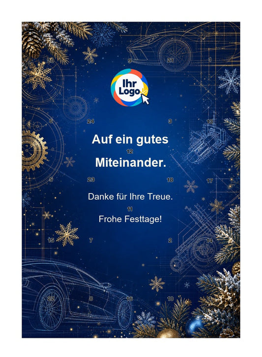 Firmen-Adventskalender – Automobil 05 – Lindt Hochformat
