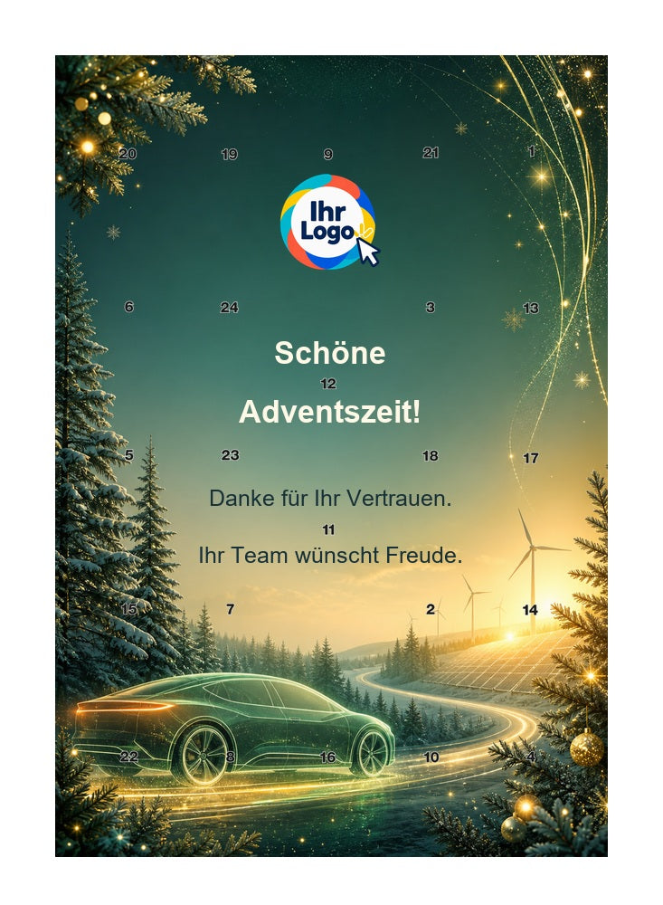 Firmen-Adventskalender – Automobil 07 – Lindt Hochformat