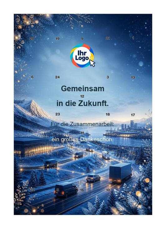 Firmen-Adventskalender – Automobil 08 – Lindt Hochformat