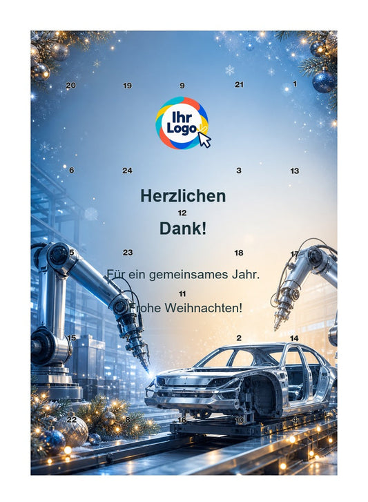 Firmen-Adventskalender – Automobil 10 – Lindt Hochformat