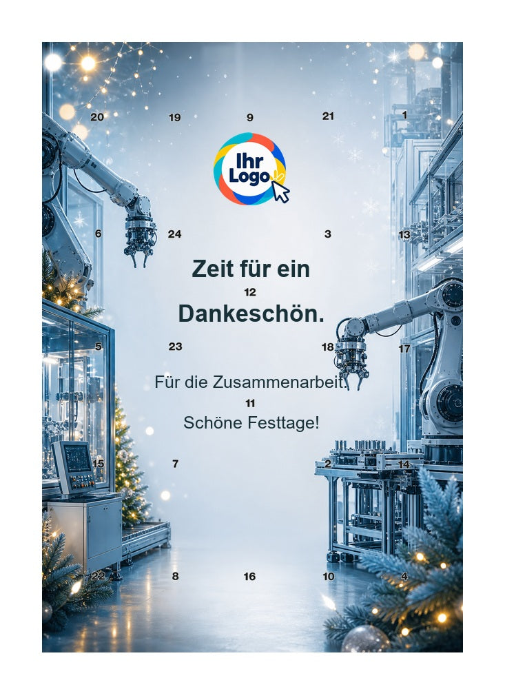 Firmen-Adventskalender – Maschinenbau 03 – Lindt Hochformat