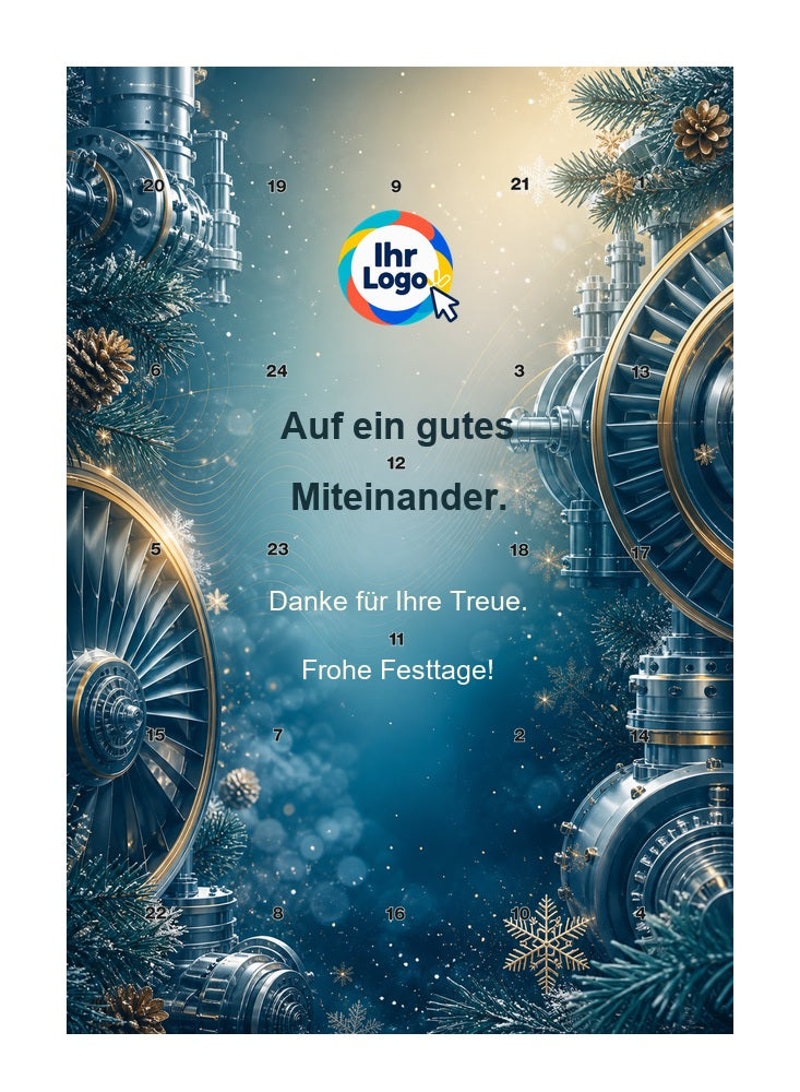 Firmen-Adventskalender – Maschinenbau 05 – Lindt Hochformat