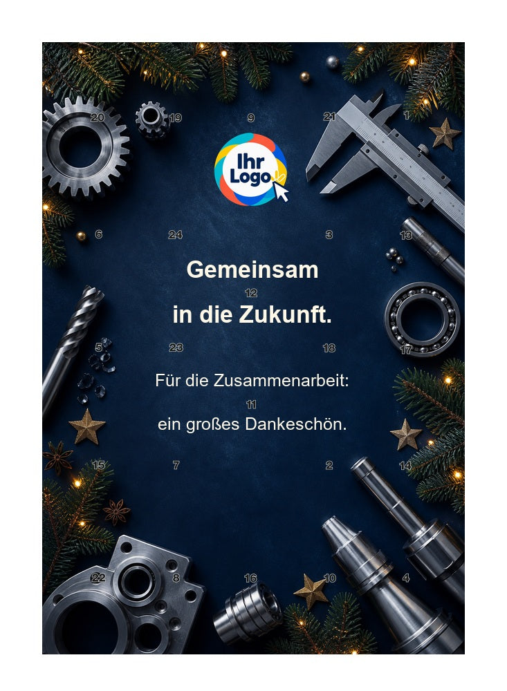 Firmen-Adventskalender – Maschinenbau 08 – Lindt Hochformat