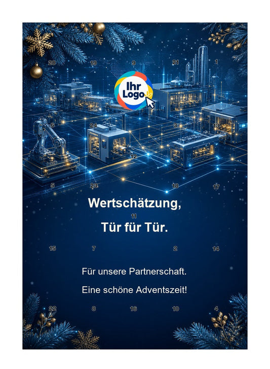 Firmen-Adventskalender – Maschinenbau 09 – Lindt Hochformat