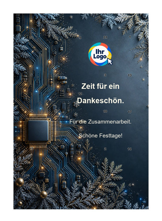 Firmen-Adventskalender – Elektro/Digital 03 – Lindt Hochformat