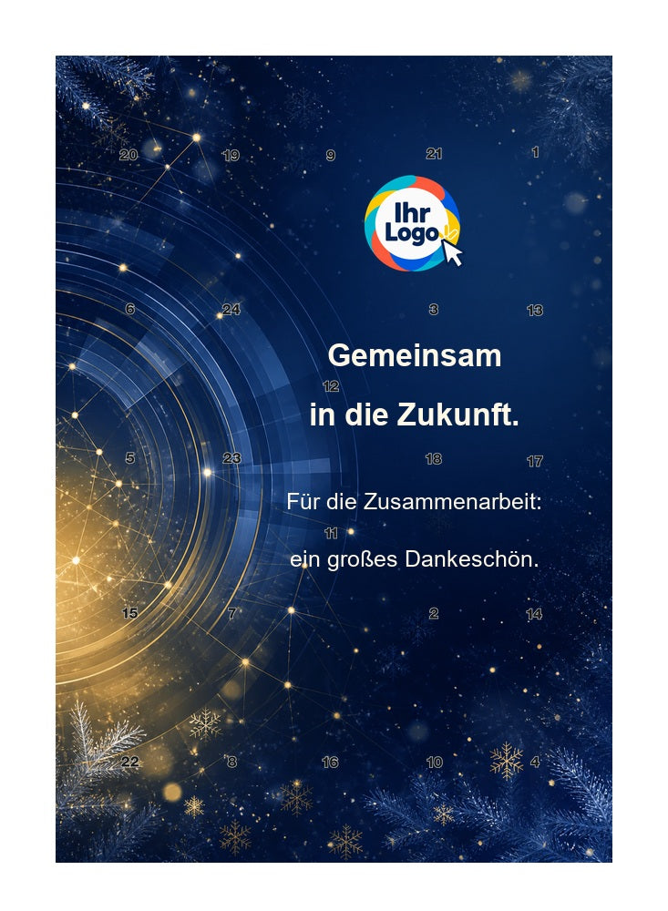 Firmen-Adventskalender – Elektro/Digital 08 – Lindt Hochformat