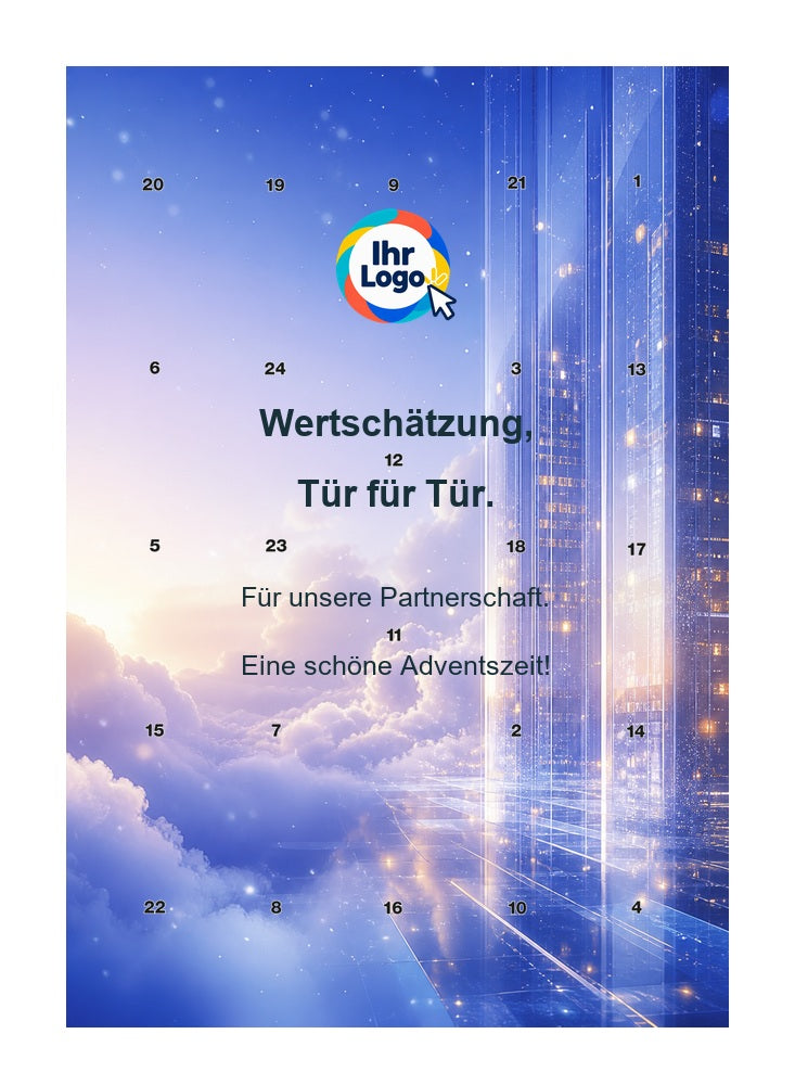 Firmen-Adventskalender – Elektro/Digital 09 – Lindt Hochformat