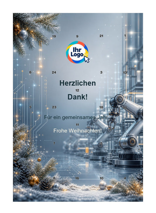 Firmen-Adventskalender – Elektro/Digital 10 – Lindt Hochformat