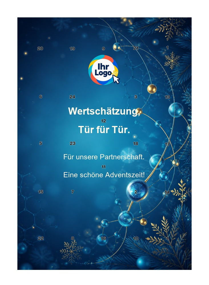 Firmen-Adventskalender – Chemie/Pharma 09 – Lindt Hochformat