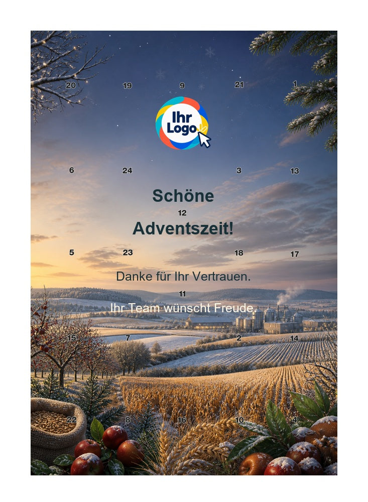 Firmen-Adventskalender – Lebensmittel 07 – Lindt Hochformat