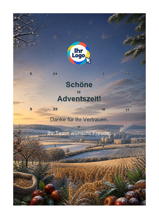 Firmen-Adventskalender – Lebensmittel 07 – Lindt Hochformat