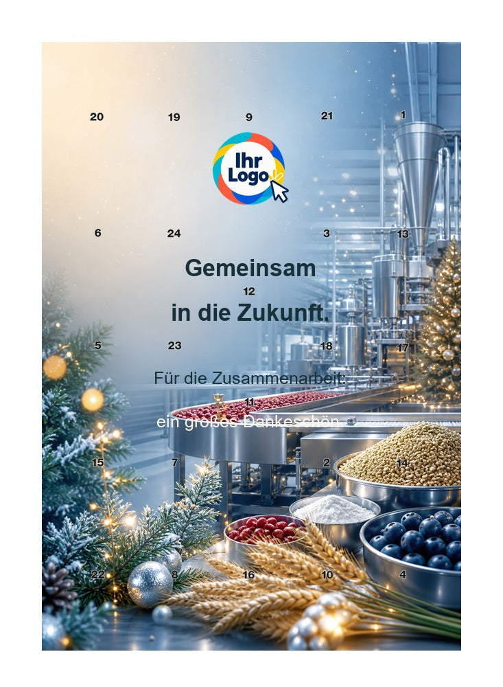 Firmen-Adventskalender – Lebensmittel 08 – Lindt Hochformat