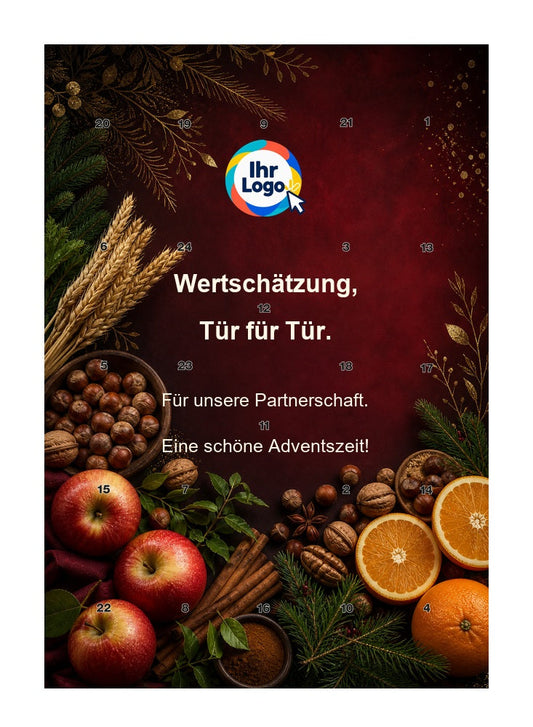 Firmen-Adventskalender – Lebensmittel 09 – Lindt Hochformat