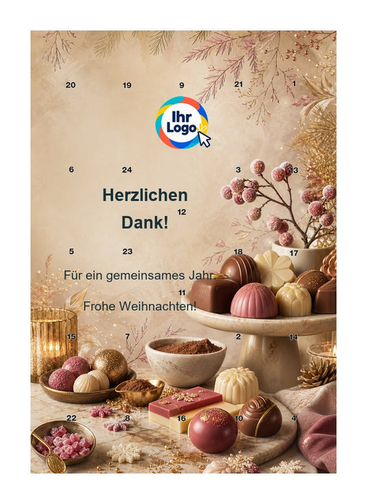 Firmen-Adventskalender – Lebensmittel 10 – Lindt Hochformat