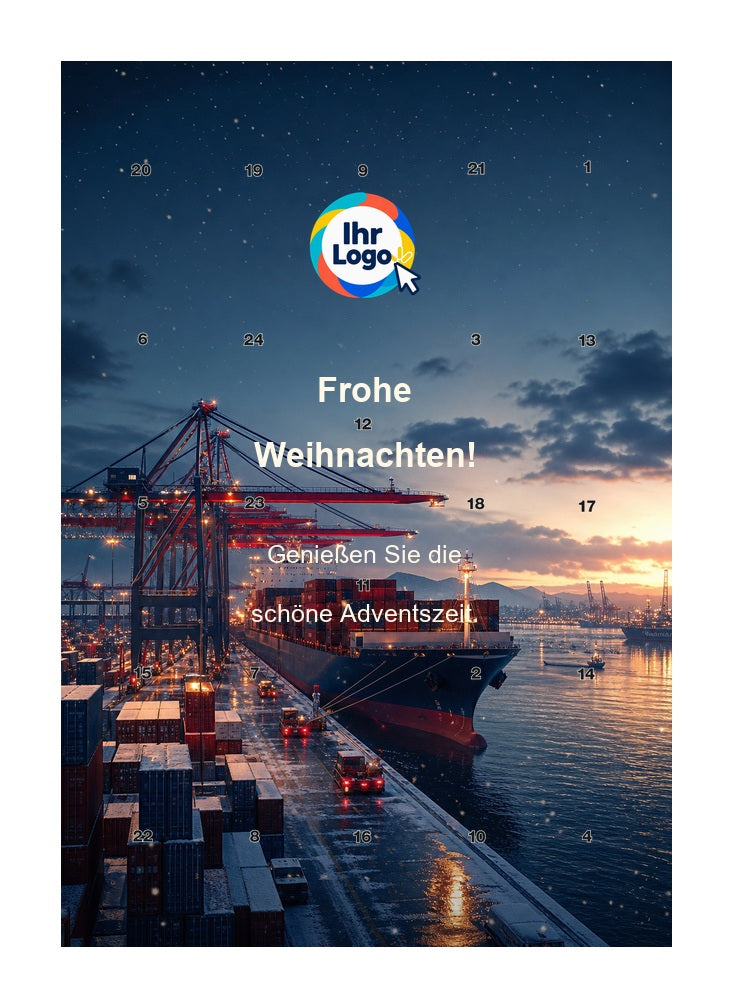 Firmen-Adventskalender – Transport/Logistik 04 – Lindt Hochformat