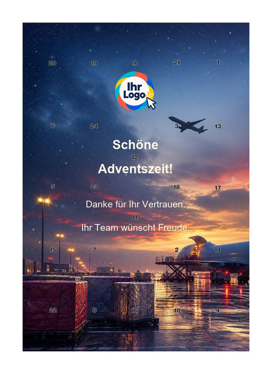 Firmen-Adventskalender – Transport/Logistik 07 – Lindt Hochformat
