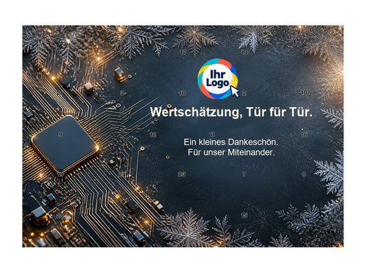 Firmen-Adventskalender – Elektro/Digital 03 – Lindt Querformat