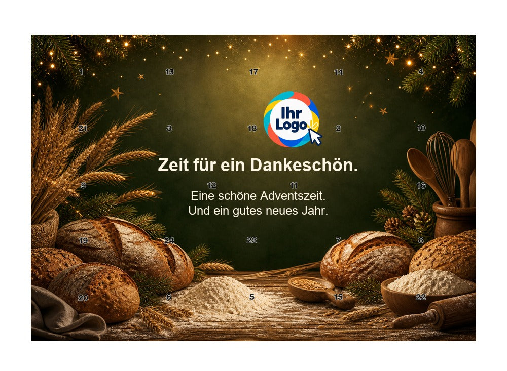 Firmen-Adventskalender – Lebensmittel 01 – Lindt Querformat