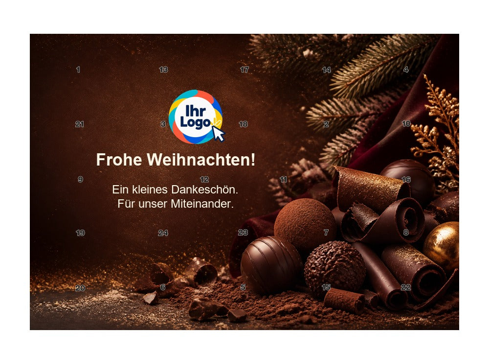 Firmen-Adventskalender – Lebensmittel 03 – Lindt Querformat
