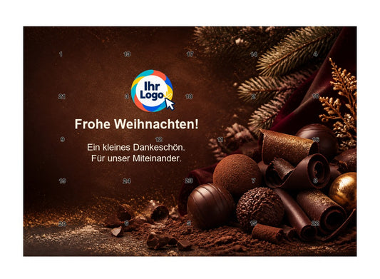 Firmen-Adventskalender – Lebensmittel 03 – Lindt Querformat