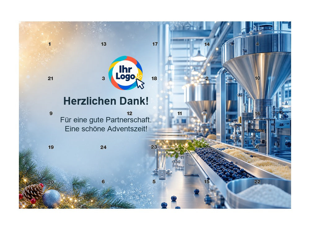 Firmen-Adventskalender – Lebensmittel 08 – Lindt Querformat