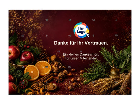 Firmen-Adventskalender – Lebensmittel 09 – Lindt Querformat
