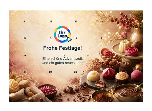 Firmen-Adventskalender – Lebensmittel 10 – Lindt Querformat