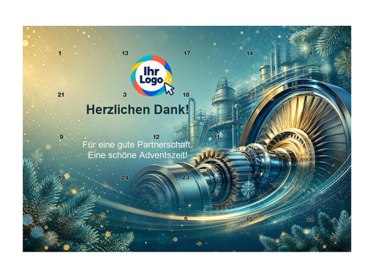 Firmen-Adventskalender – Maschinenbau 05 – Lindt Querformat