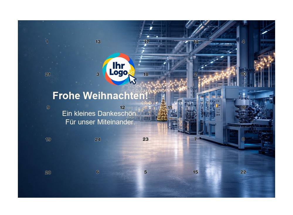 Firmen-Adventskalender – Maschinenbau 06 – Lindt Querformat