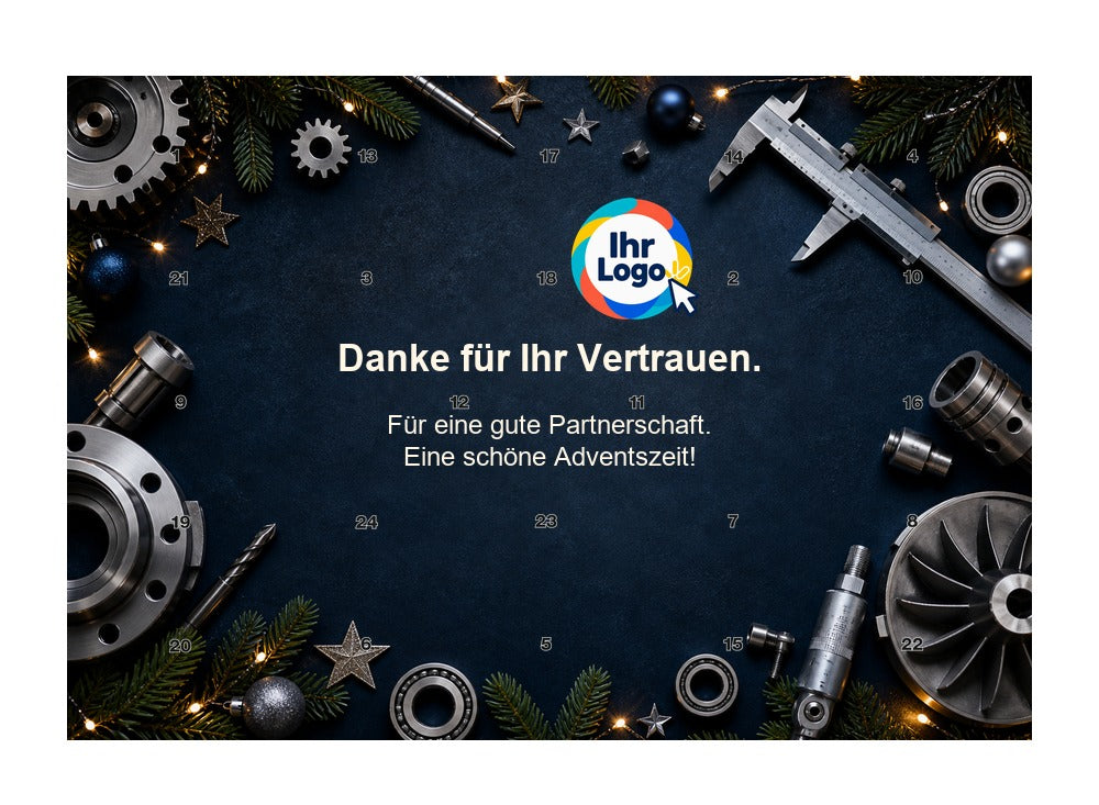 Firmen-Adventskalender – Maschinenbau 08 – Lindt Querformat