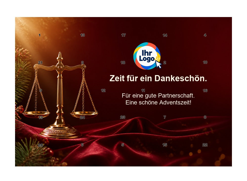 Firmen-Adventskalender – Recht/Steuern 02 – Lindt Querformat