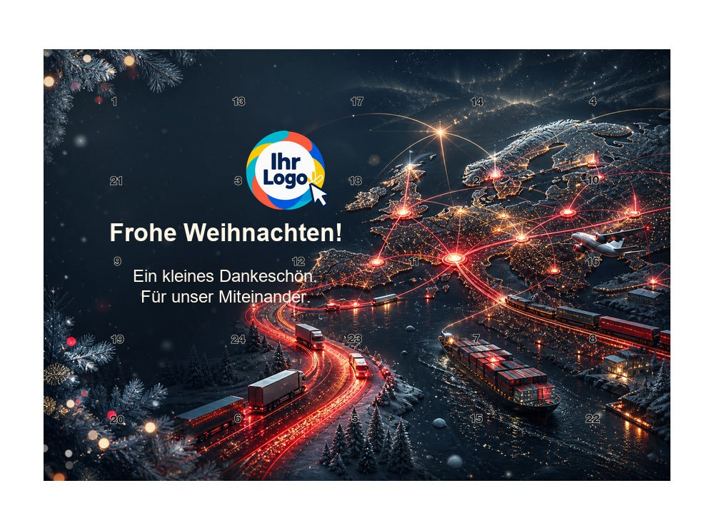Firmen-Adventskalender – Transport/Logistik 03 – Lindt Querformat