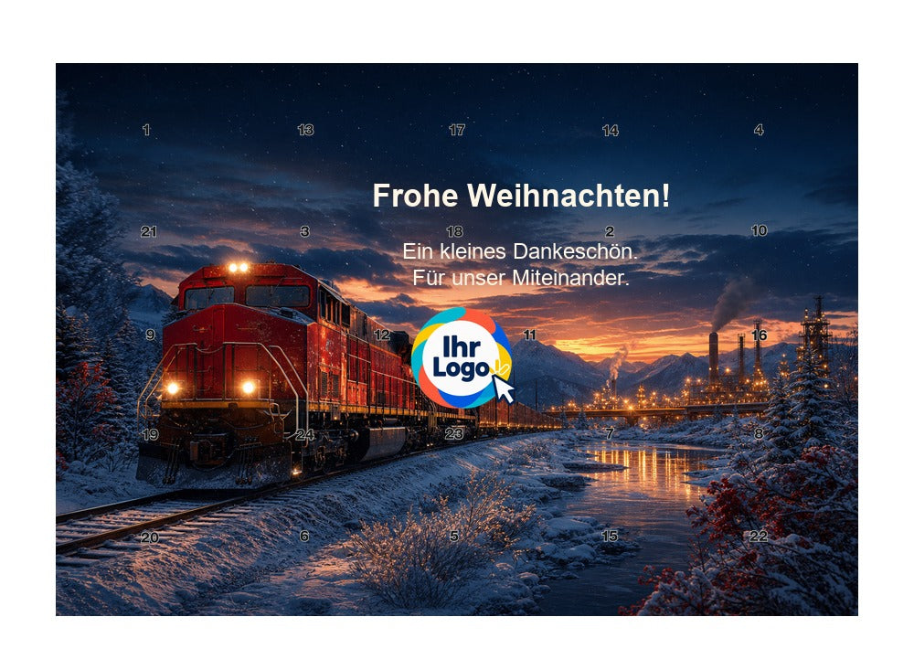 Firmen-Adventskalender – Transport/Logistik 06 – Lindt Querformat