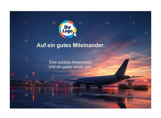 Firmen-Adventskalender – Transport/Logistik 07 – Lindt Querformat
