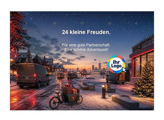 Firmen-Adventskalender – Transport/Logistik 08 – Lindt Querformat