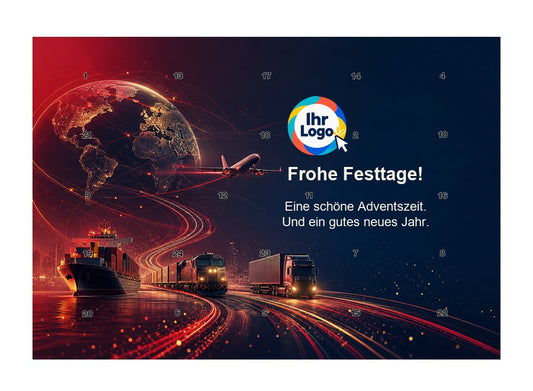 Firmen-Adventskalender – Transport/Logistik 10 – Lindt Querformat